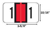 Jeter 0300 Series Numeric Labels.