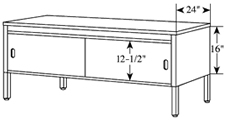 MTA Series Machine Tables adjust in height from 28” to 36”.