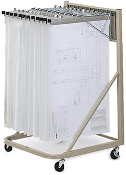 Vertical File Rolling Stand.