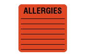 Allergy & Medical Labels