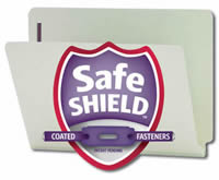 End Tab Pressboard File Folders with SafeSHIELD® Technology.