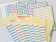 Color-coded name labels.