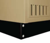 Z-Base provides a recessed front base and toe-plate.