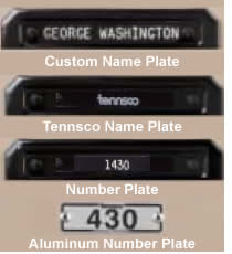 Number and Name Plates.