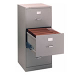 Three Drawerfile Non-Insulated Vertical Filing Cabinet.